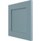 Ekena Millwork 12"W x 12"H True Fit PVC Flat Panel Shutters Sample, Peaceful Blue SAMPLE-TFPFPSB - alternate 3